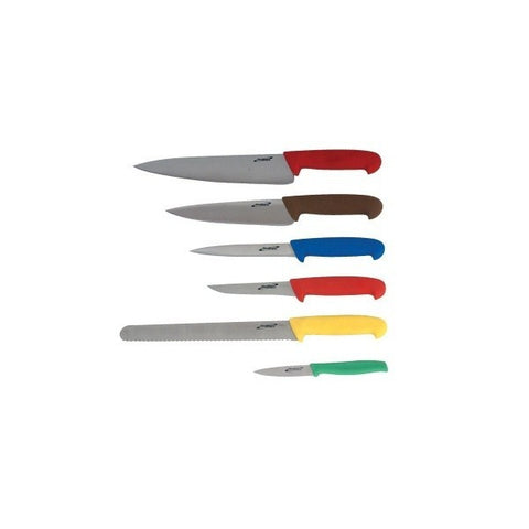 6 Piece Colour Coded Knife Set + Knife wallet